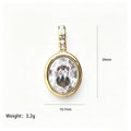 Gold Tone Chain And Five Detachable Geometric Pendant Components view 8