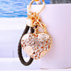 Black-Braided-Loop White-Rose-Heart