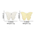 Printed Butterfly Charms in Ten Wing Patterns and Two Tones view 2