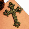 73x53mm Vintage Vine Cross Charm Pendant for Necklace