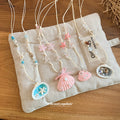Coastal Beaded Pendant Necklaces in Four Pastel Shell and Ocean Styles view 4