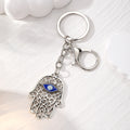 Filigree Hamsa Evil Eye Keychains Gold Silver 2 Finishes view 3
