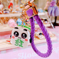 Panda Mahjong Charm Keychains with Braided Wrist Strap Options view 12
