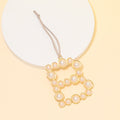 Pearl Letter Ornament Initial Hanging Charm Ribbon Loop view 8