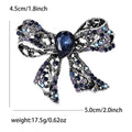 Openwork Crystal Bow Brooch With Pear Center in Four Colors view 8