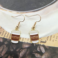 Mini Wine Glass Bottle Coffee Cup Enamel Earrings 3 Styles view 3