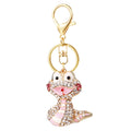 Jeweled Striped Snake Keychains in Four Plain Braided and Fortune Loop Options view 5
