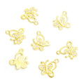 Rhinestone Butterfly Pendant Charms in Gold and Silver Tone view 6