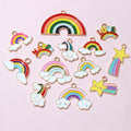 Colorful Enamel Rainbow Charms in Thirteen Designs and Mixed Set view 3