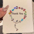 Mixed Shape Crystal Bracelets 4 Styles Multicolor Green view 6