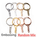 Round Key Rings with Short Link Chains in Assorted Finishes view 9