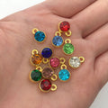 Metallic Birthstone Metal Charms with 26 Listed Options view 3