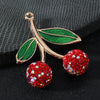 Gold-Tone Small Red