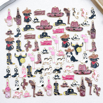 Enamel Colorful Western Theme Metal Charms with 30 Listed Options