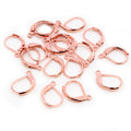D Shape Stainless Steel Leverback Earring Hooks in Three Finishes view 3