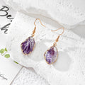 Wire Wrapped Irregular Gradient Resin Drop Earrings 5 Colors view 10