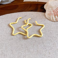 Painted Star and Round Hoop Earrings in Eight Colors view 9