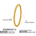 Stainless Steel Geometric Heart Clasp Bangles Gold Steel view 6