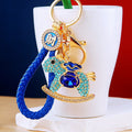 Jeweled Pack Horse Keychains With Color and Wrist Strap Options view 4