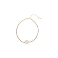 Oval Crystal Center Tennis Bracelet In Gold Or Silver Tone view 5