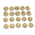 Round Resin Crystal Cluster Flatbacks in Two Finishes and Two Sizes view 1
