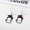 Silver Tone Halloween Enamel Hook Earrings in Twelve Novelty Designs view 10