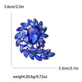 Teardrop Crystal Laurel Brooch in Six Bright Colorways view 5
