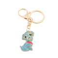 Rhinestone Sitting Puppy Keychain Red Collar 4 Colors view 5