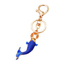 Crystal Coin Fish Keychains with Fortune Cords and Loose Braided Loops view 5