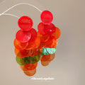 Colorful Disc Cluster Grape Drop Stud Earrings Fashion Jewelry view 1