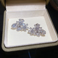 Crystal Flower and Bow Clip On Earrings in Two Designs view 7