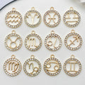 Alloy Metallic Zodiac Metal Charms with 14 Listed Options view 1