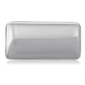 Smooth Rounded Rectangle Brooch in Gold or Silver Tone view 2