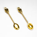 Crown Handle Mini Spoon Charm In Four Antique Finishes For Jewelry Making view 7