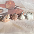 Flocked Mini Animal Keychains Capybara Alpaca Duck Deer 4 Styles view 4