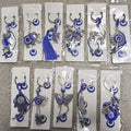 Blue Evil Eye Metal Keychain Assortment Random 12 Pack Mix view 1