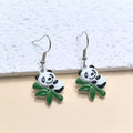 Panda Koala Penguin Turtle Enamel Animal Dangle Earrings 5 Styles view 6