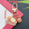 Gold Tone Horse and Lucky Symbol Charm Keychains with Metal Hardware view 6