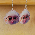 Acrylic Double-Sided Cute Animal Print Earrings 10 Styles view 7