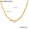 Gold Engraved Necklace