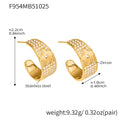 Crystal Ear Cuffs and Wide Flower Hoop Earrings in Two Finishes view 8