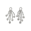 Crystal Chandelier Tassel Stud Earrings Fashion Jewelry view 5