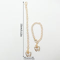 Enamel Butterfly Charm Chain with Rhinestone Accent and Lobster Clasp view 7