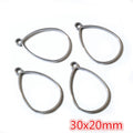 Steel Tone Open Geometric Pendant Frames in Twelve Shapes view 6