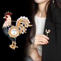 Gold Tone Silver Tone Bird Enamel Metal Brooch Pin view 3