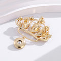 Crown Crystal Metal Brooch Pin for Jackets and Lapels view 4
