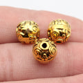 10x10x10mm 3.2g Multicolor Zinc Alloy Swirl Texture Spacer Beads for Bracelet Necklace Jewelry Making