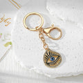Turkish Evil Eye Keychains Rhinestone Charms Nineteen Options view 12