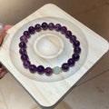 Thirteen Mixed Purple Bead Chip Clear Ring And Charm Bracelets view 12