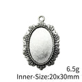 Sunburst Oval Cabochon Tray In Antique Bronze And Antique Silver For Jewelry Making view 5
